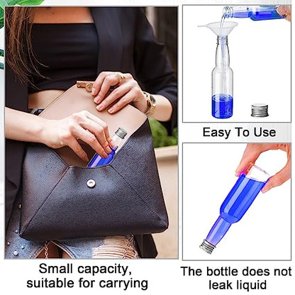 3.3 oz 120 Pcs Mini Liquor Bottle Plastic Alcohol Bottle, Silver - color: Silver, size: 3.3 oz