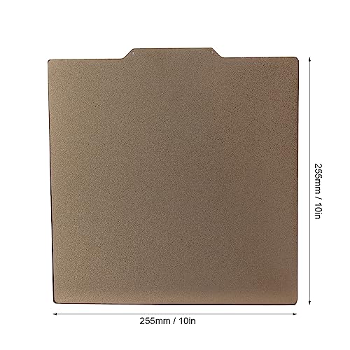 255x255mm PEI Magnetic Build Plate Double Sided Spring Steel Flexible Bed for 3D Printers Enhanced Adhesion Easy Removal for PLA PETG ABS