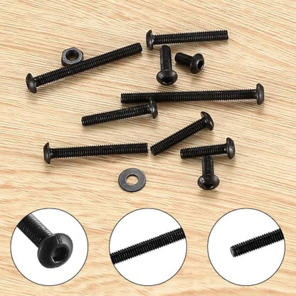945 PCS M3 Screws Assortment Kit, Hex Button Head Screws with M3 Bolts Set - size: M3