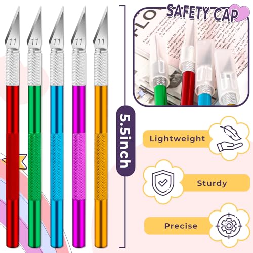 DIYSELF 20 Pack Exacto Knives for Art and Hobby, Blue - color: Blue, size: 20-Pack