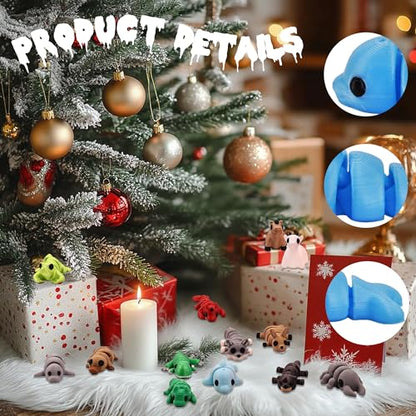 65 PCS 3D Printed Animal Figurines Set, Articulated Animal Figurines,Fidget Toys, Flexible Desk Decor, Party Favor, Gifts for Girls and Boys, Classroom Reward - style: Style III