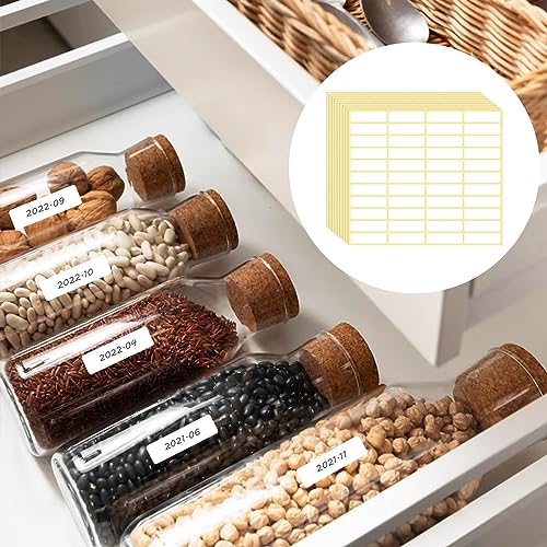 1980 Pcs Blank File Folder Labels 0.5x1.75 Inch Writable Name Tag Stickers White Name Filing Envelopes Label Stickers Small Address Labels for Office Document File Classification - color: 1980pcs 13x45mm