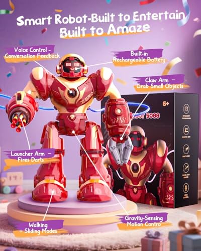 Holyton 5088 Smart Robot for Kids, Programmable Remote Control Robot Toy