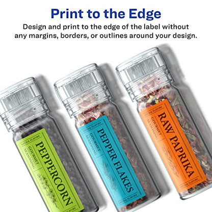Avery® Printable Durable White Rectangle Labels, Sure Feed® Technology, 1.5" x 2.75", Print-to-the-Edge, Waterproof Labels, Laser & Pigment-Based Inkjet Compatible, 100 Total - style: 100 labels