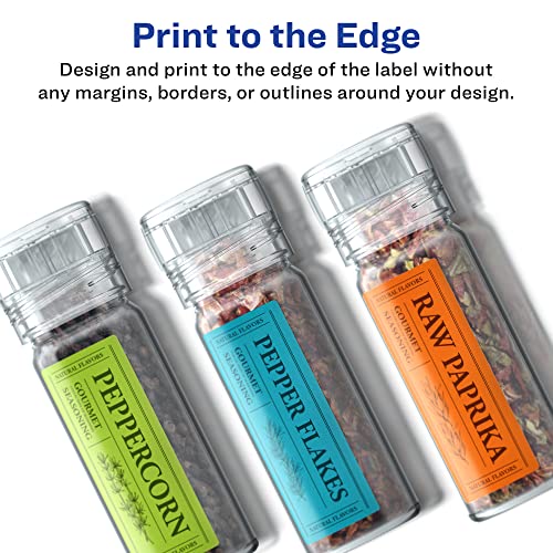 Avery® Printable Durable White Rectangle Labels, Sure Feed® Technology, 1" x 3", Print-to-the-Edge, Waterproof Labels, Laser & Pigment-Based Inkjet Compatible, 400 Total - style: 400 labels