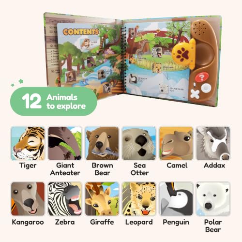 BEST LEARNING Book Reader Animal Kingdom - Interactive Talking Sound Toy