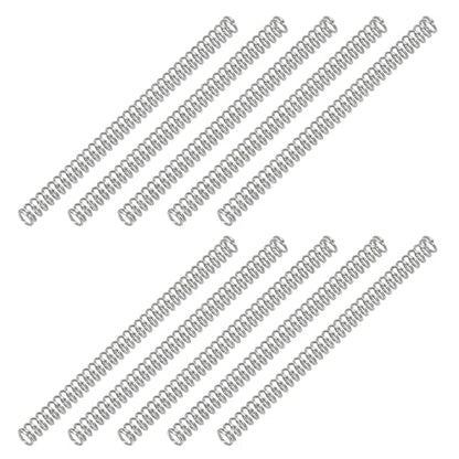 PATIKIL Compression Spring, 0.3mm Wire Dia x 2mm OD x 30mm L, 10 Pcs 304 Stainless Steel Mechanical Extension Small Springs Pen Springs Assortment Kit for Shop and Home Repairs - size: 0.3x2x30mm