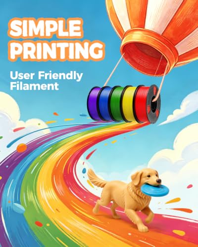 UJOY3D 4kg Hyper PLA+ Filament 1.75mm Bundle, High Toughness Upgraded PLA+ - color: Hyper Pla+ 4kg Grey+pink+iris Purple+light Blue