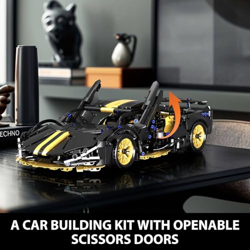 Collectible Sports Race Cars Building Set 1:14 Scale - color: Gold