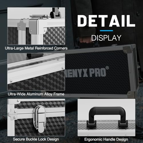 Phenyx Pro Carrying Case with Customizable Pre-Diced Foam Foam PCSE-XL - size: Extra Large (20.4×10.2×7.9 Inch)