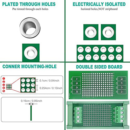 Prototype 72×30mm PCB Board with DIN Rail Mounting Carrier Housing - size: PCB72×30mm