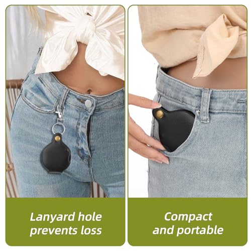 2 Pcs 5X Pocket Magnifying Glass, Rotating Folding Mini Magnifier Portable