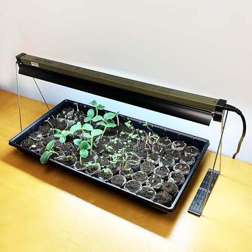 Ferry Morse Your Complete Indoor Seed Starting Kit Including Heat Mat, T5 Grow Light Fixture, and 72 Cell 36mm Pellet Seed Starter Greenhouse Kit - color: Complete Indoor Seed Starting Kit With 72 Cell 36mm Greenhouse