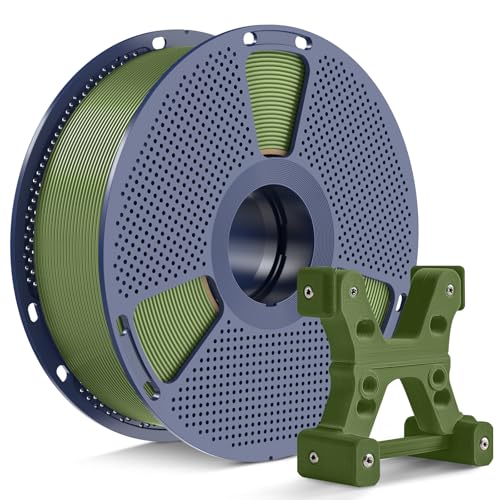 PETG Filament 1.75mm Army Green Color, Ultra Tough, Heat Optimized, Odorless, 1kg(2.2lbs) SUNLU PETG 3D Printer Filament, Dimensional Accuracy +/- 0.02mm, Olive Green - color: 1kg - Olive Green