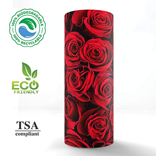 Crimson Rose Scattering Tubes for Human Ashes TSA Approved Scattering Urn and Eco-Friendly Biodegradable Urns for Human Ashes & Biodegradable Urn for Burial at Sea - color: Crimson Rose, size: Large 12"x5"