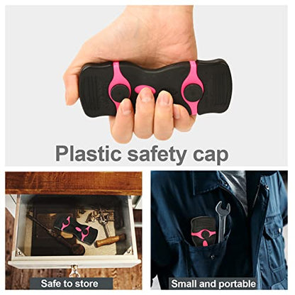 Razor Blade Scraper, 2 Pack Pink Double Edge Razor Scraper Remover Tool - color: Pink