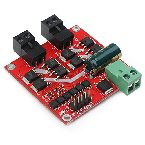 DROK DC Motor Driver 2pcs, L298 Dual H Bridge Motor Speed Controller DC 6.5V-27V 7A PWM Motor Regulator Board 12V 24V Electric Motor Control Module Industrial 160W with Optocoupler Isolation - style: 160W/Pack of 2