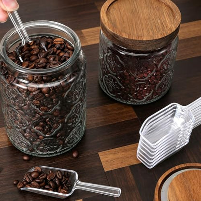 15Pcs Small Scoops 4.3" Mini Acrylic Plastic Kitchen Scoops Multi Purpose