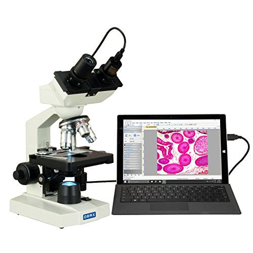 OMAX M82EZ-C03S 2500X LED Binocular Lab Compound Microscope with USB