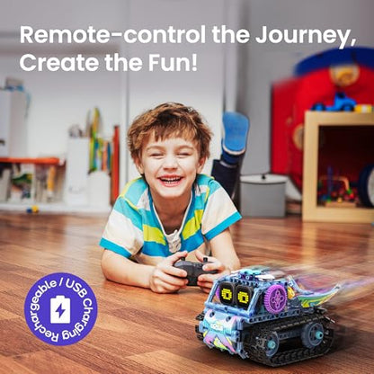 Sillbird Robot Building Kit with Remote Control STEM Gifts for Boys 8-12
