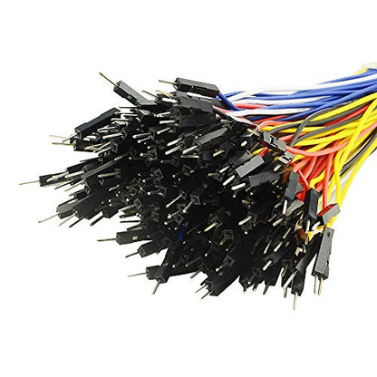 150PCS 5 Colors 1Pin 2.54mm Male to Male Breadboard Jumper Wire PVC Soldering Brushless Motor Double-end Tinning Connector Cable(PCB Jump Circuit Board Cable Wire Set) 200mm