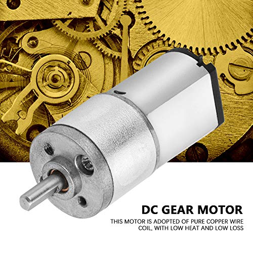 DC Motor Gearmotor High Precision 6V/12V Gear Motor for Electronic Lock for Elevators(6V 130RPM)