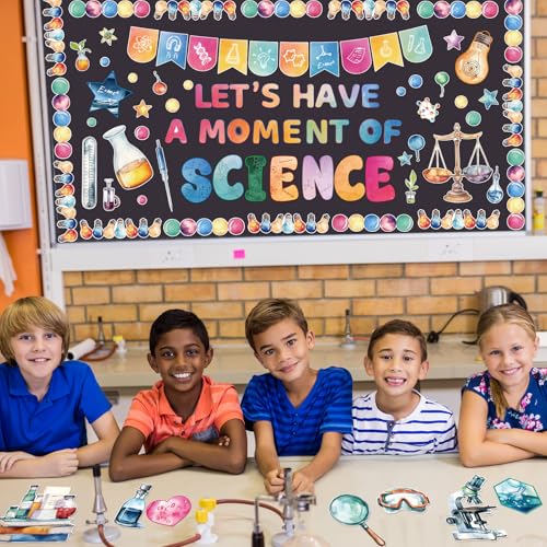 Fancy Land Science Bulletin Board Set for Classroom Decorations 89Pcs