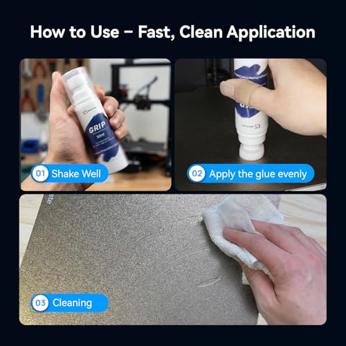 Siraya Tech Grip 3D Printer Bed Adhesive Stick - Build Plate Glue, 50ml