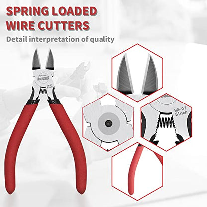2pc Mini Wire Cutters & Needle Nose Pliers Set for 3D Print