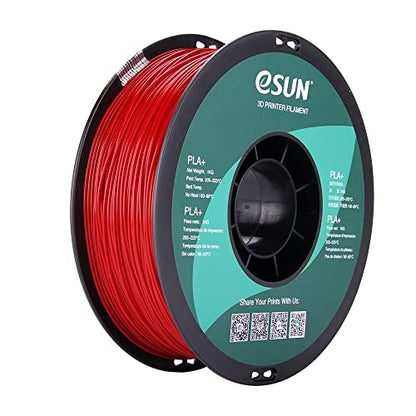 eSUN PLA PRO (PLA+) 3D Printer Filament, Dimensional Accuracy +/- 0.03 mm, 1kg, Plastic Spool, 1.75mm, Fire Engine Red, (Pantone 199C) - color: Fire Engine Red