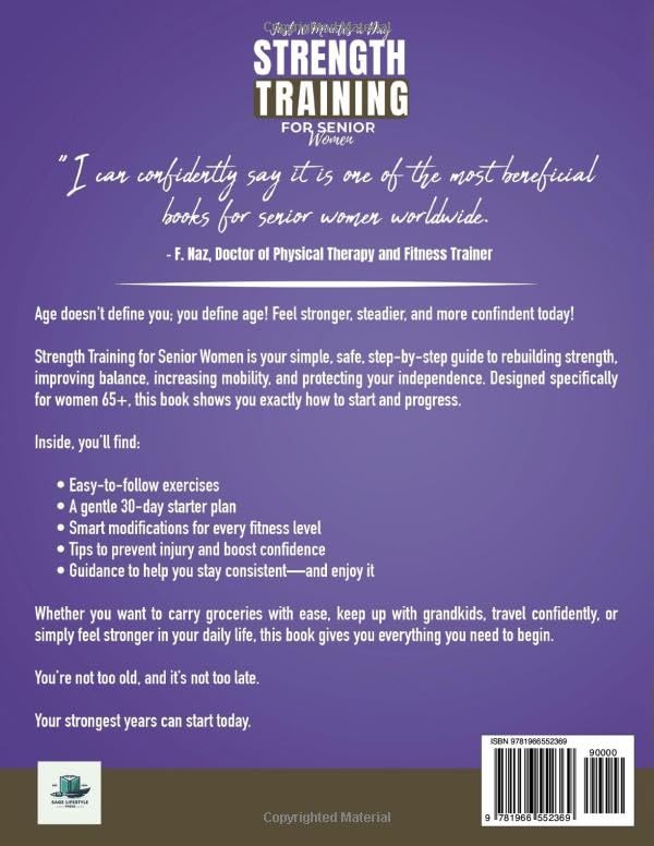 Strength Training for Senior Women: Just 10 Minutes a Day for Lifelong Strength, Bone Health, Stability & Balance, Pain Free Movement