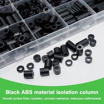 570 Pcs M7 Nylon Spacers Assortment Set - size: M7-570Pcs