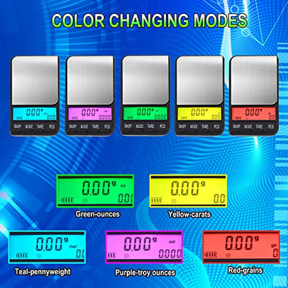 American Weigh Scales Digital Pocket Scale AC Series 1200g x 0.1g | High Precision 0.1g Accuracy Mini Gram Scale for Kitchen, Lab, Jewelry, Coin Scale, Small Digital Gram Scale Portable Travel Scale - size: 1200g x 0.1g
