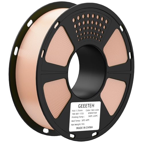 GEEETECH 3D Printer PLA Filament 1.75mm Skin Beige Color, 1KG - color: 1kg Pla Beige