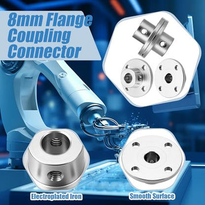 Copkim 6 Pack 12V DC Worm Gear Motor 8mm Coupling Bracket,12V 16rpm - style: 12V 16rpm