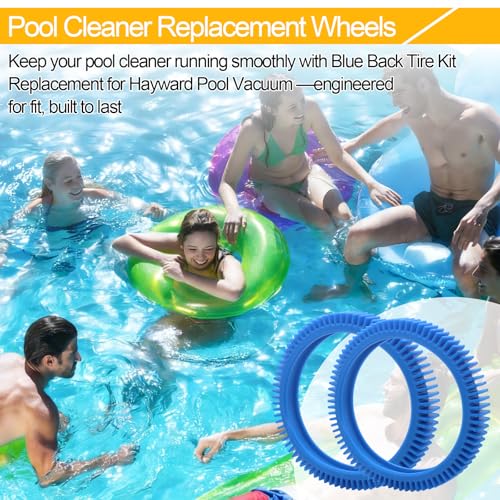 896584000-082 Pool Cleaner Replacement Back Tires for Hayward Pool Vacuum Compatible with Aquanaut, Poolvergnuegen and Phoenix, Rear Tire Kit for In-Ground Pool Vacuums (2Pcs Back Tires) - color: 2Pcs Back Tires