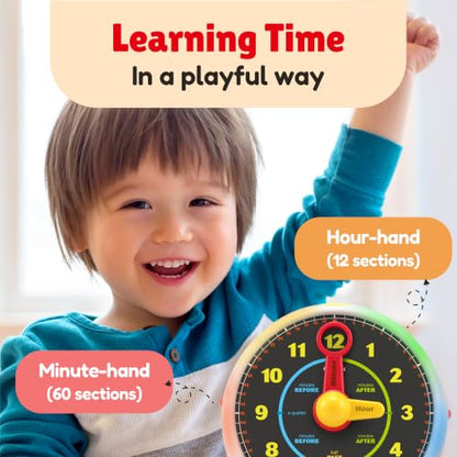 BEST LEARNING Learning Clock - Talking Time Teaching Toy for Kids