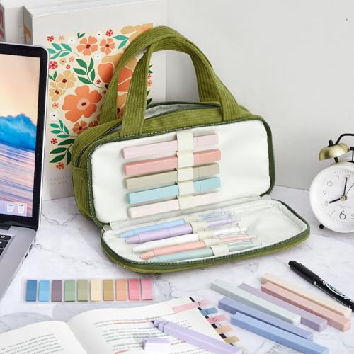 Jutom 39 Pcs Aesthetic Book Annotation Kit,Green,Classic Style - color: Green, style: Classic Style