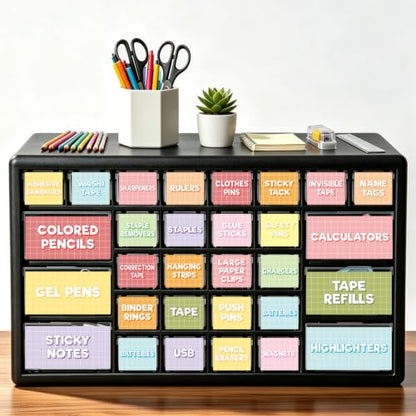 Fancy Land Teacher Toolbox Labels for Classroom Organization Storage