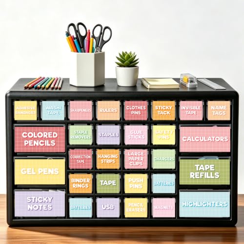 Fancy Land Teacher Toolbox Labels for Classroom Organization Storage