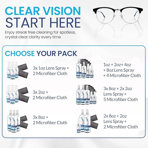 Purity Eye Glasses Lens Cleaner, Refill Eyeglass Lens Cleaning Gallon - size: 128 Fl Oz (Pack of 1)