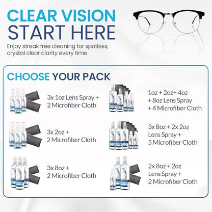 Purity Eye Glasses Lens Cleaner, Refill Eyeglass Lens Cleaning Gallon - size: 128 Fl Oz (Pack of 1)