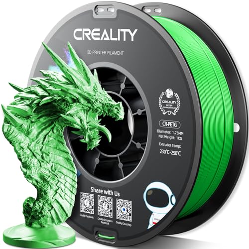 Official CREALITY PETG 3D Printer Filament 1.75mm 1KG Green - color: Green