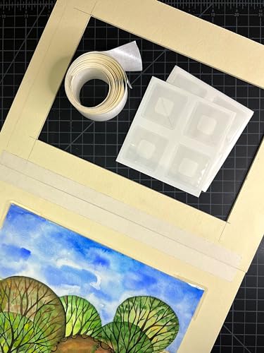 Lineco Self-Adhesive Polypropylene Mounting Corners, 1.25 Inch, 48 PCS