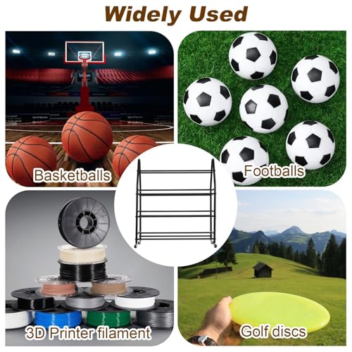 3D Printer Filament Storage Rack For 100 Spools, Rolling Filament Spool Holder, Heavy Duty Metal Shelf For ABS/PL A/TPU/Nylon, 3D Printing Accessories For Studio Office Workshop