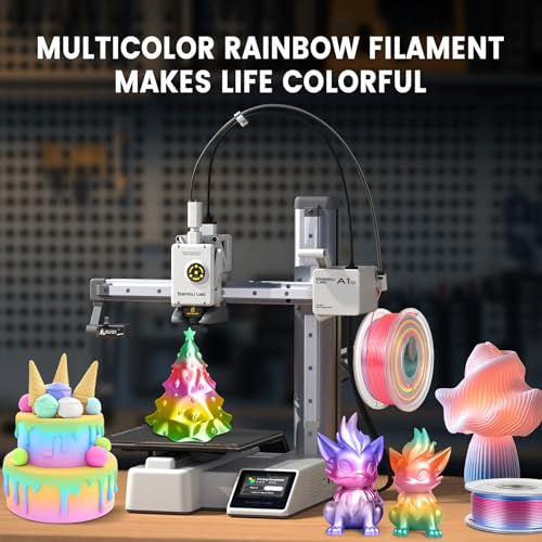 SUNLU PLA+ Silk Rainbow Filament 1.75mm, 8 Rainbow Color - color: Rainbow Colors