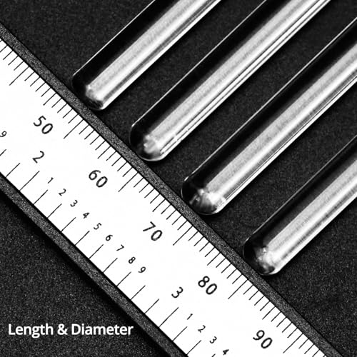 QWORK 12-Inch U Glass Stirring Rods - 24 Pack, Smooth Round Ends, Borosilicate Glass Stir Stick, 6mm Diameter
