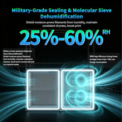 Multiple 3D Printer Stand with Filament Moisture-Proof Storage - color: 90 Rolls-300L