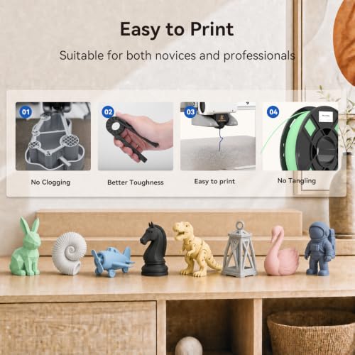 eSUN Matte PLA 3D Printer Filament 1.75mm PLA 2KG Bundle Multicolor - color: Matte Multicolor 0.25kg*8, size: 2 KG