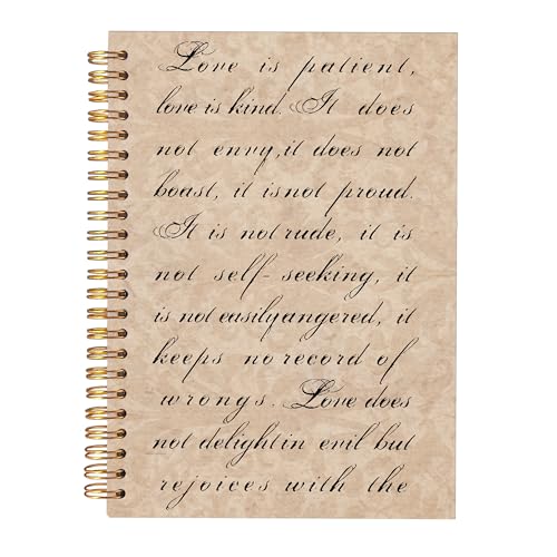 KAOWT Wedding Spiral Notebook, Wedding Bridal Shower Engagement Journal Notebook, Just Married Notebooks, Engagement Bride Office Supplies Gifts for Women, 5.5x8.3 Inch - color: mr
